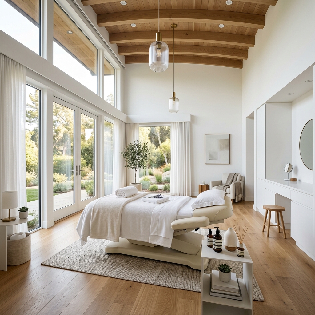 Private soothing treatment room
